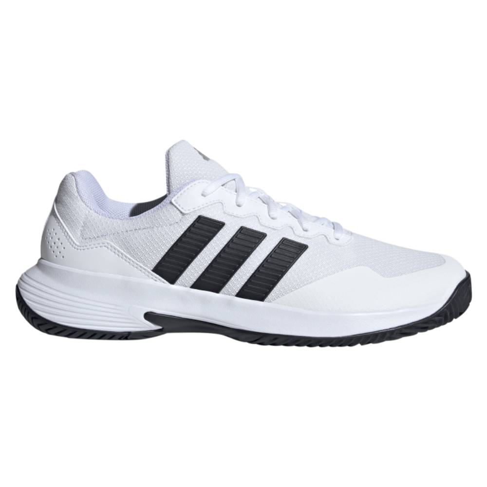 adidas GameCourt 2 Men's Tennis Shoe (White/Black) - RacquetGuys.ca