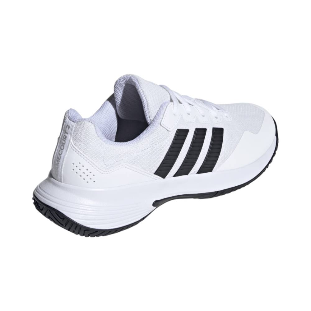 adidas GameCourt 2 Men's Tennis Shoe (White/Black) - RacquetGuys.ca