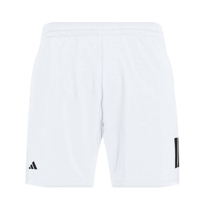 adidas Men's 3 Stripe Club 7-Inch Short (White) - RacquetGuys.ca