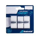 Babolat Tour Original Overgrip 3 Pack (White) - RacquetGuys.ca