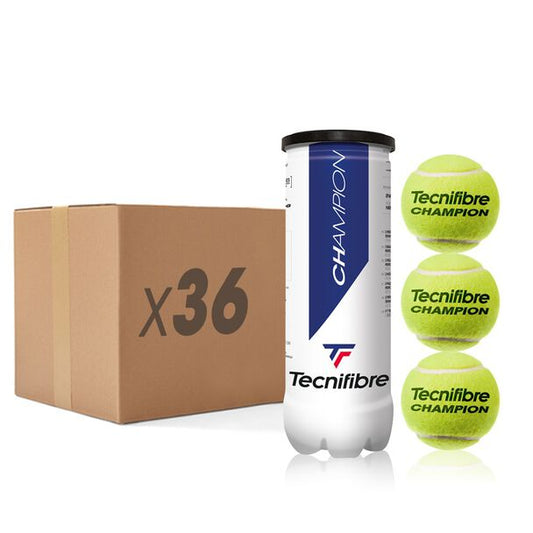 Tecnifibre Champion All Court Tennis Balls (36-Can Case)