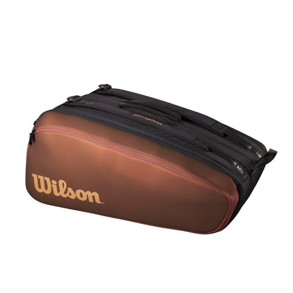 Wilson Pro Staff v14 Super Tour 15 Pack Racquet Bag (Bronze) - RacquetGuys.ca