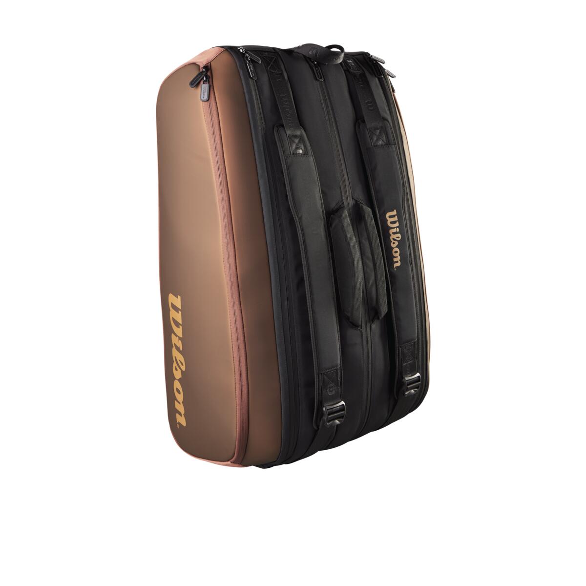 Wilson Pro Staff v14 Super Tour 15 Pack Racquet Bag (Bronze) - RacquetGuys.ca