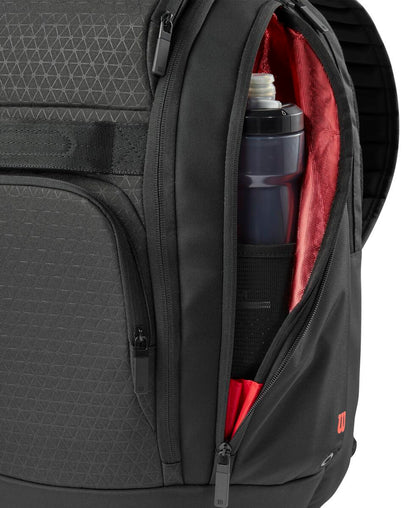 Wilson Clash v3 Backpack Racquet Bag (Black/Infrared) - RacquetGuys.ca