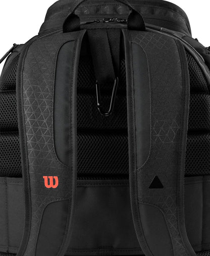 Wilson Clash v3 Backpack Racquet Bag (Black/Infrared) - RacquetGuys.ca