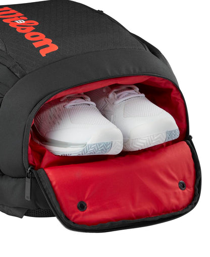 Wilson Clash v3 Backpack Racquet Bag (Black/Infrared) - RacquetGuys.ca
