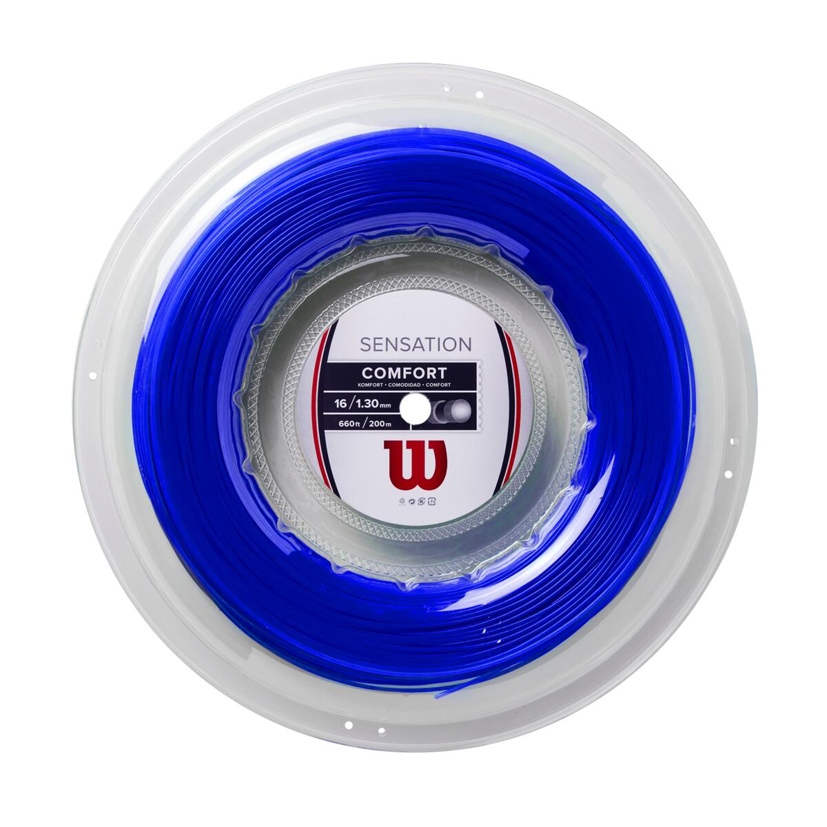 Wilson Sensation 16/1.30 Tennis String Reel (Blue) - RacquetGuys.ca