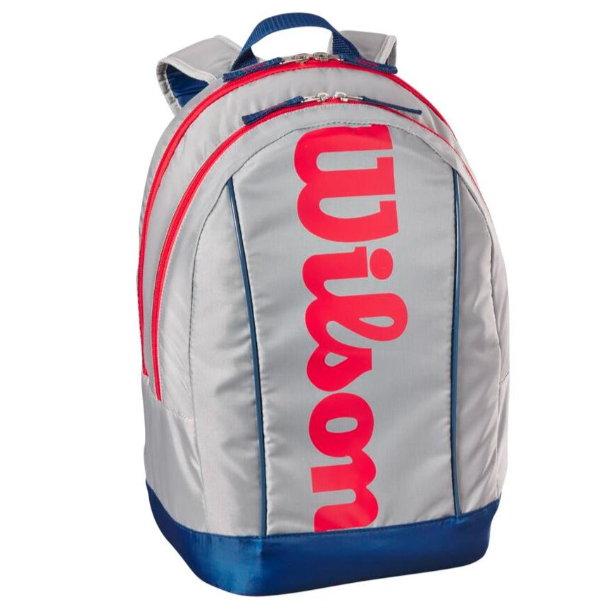Wilson Junior Racquet Backpack (Grey/Blue/Red) - RacquetGuys.ca