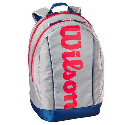Wilson Junior Racquet Backpack (Grey/Blue/Red) - RacquetGuys.ca