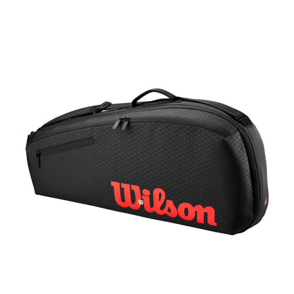 Wilson Clash v3 3 Pack Racquet Bag (Black/Infrared) - RacquetGuys.ca