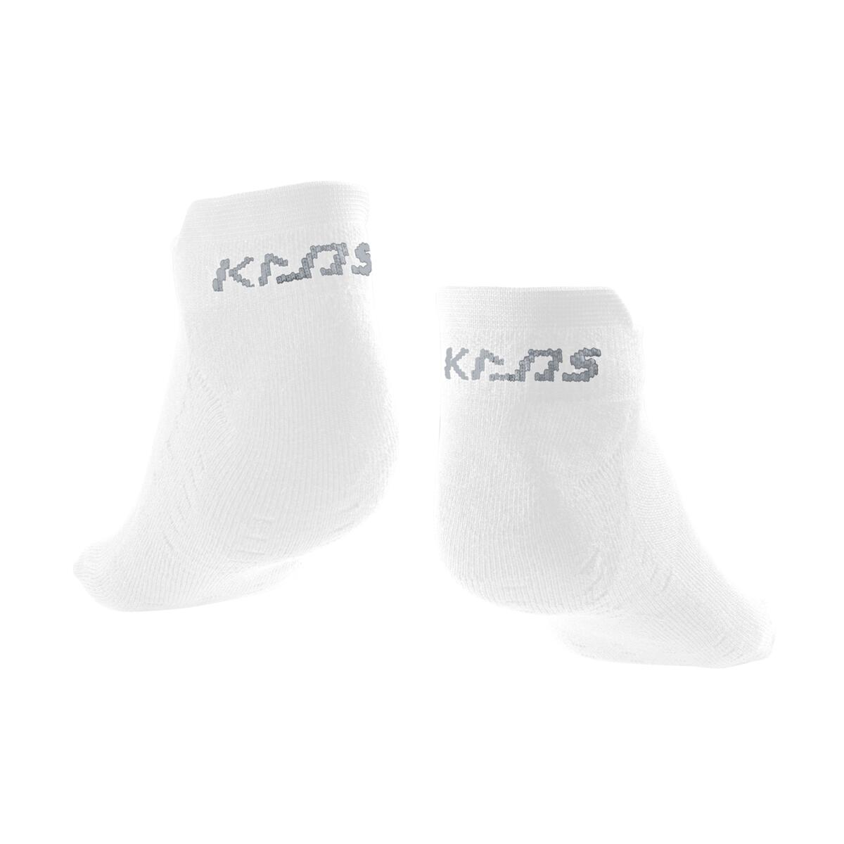 Wilson Kaos II Unisex No Show Sock (White) - RacquetGuys.ca