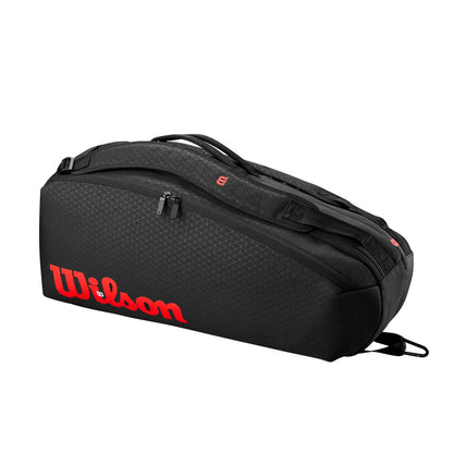 Wilson Clash v3 6 Pack Racquet Bag (Black/Infrared) - RacquetGuys.ca