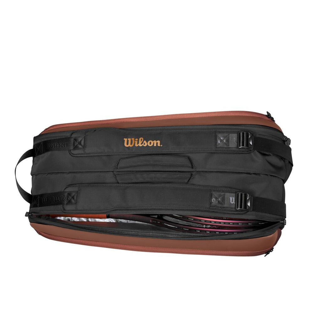 Wilson Pro Staff v14 Super Tour 9 Pack Racquet Bag (Bronze ...