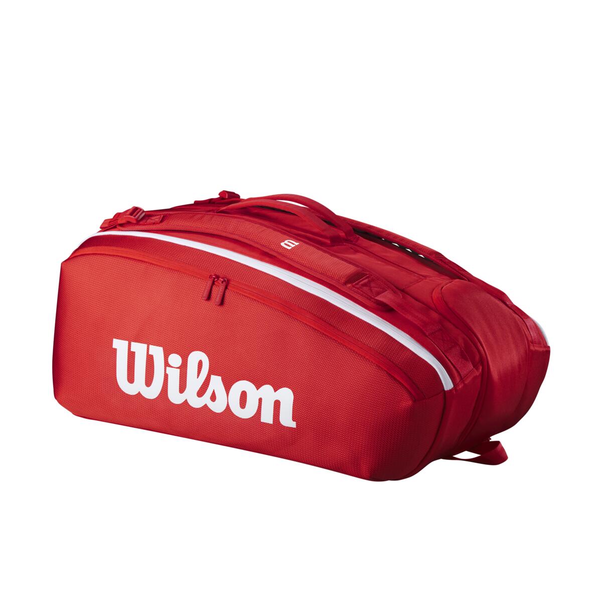 Wilson Super Tour 15 Pack 2025 Racquet Bag (Red) - RacquetGuys.ca