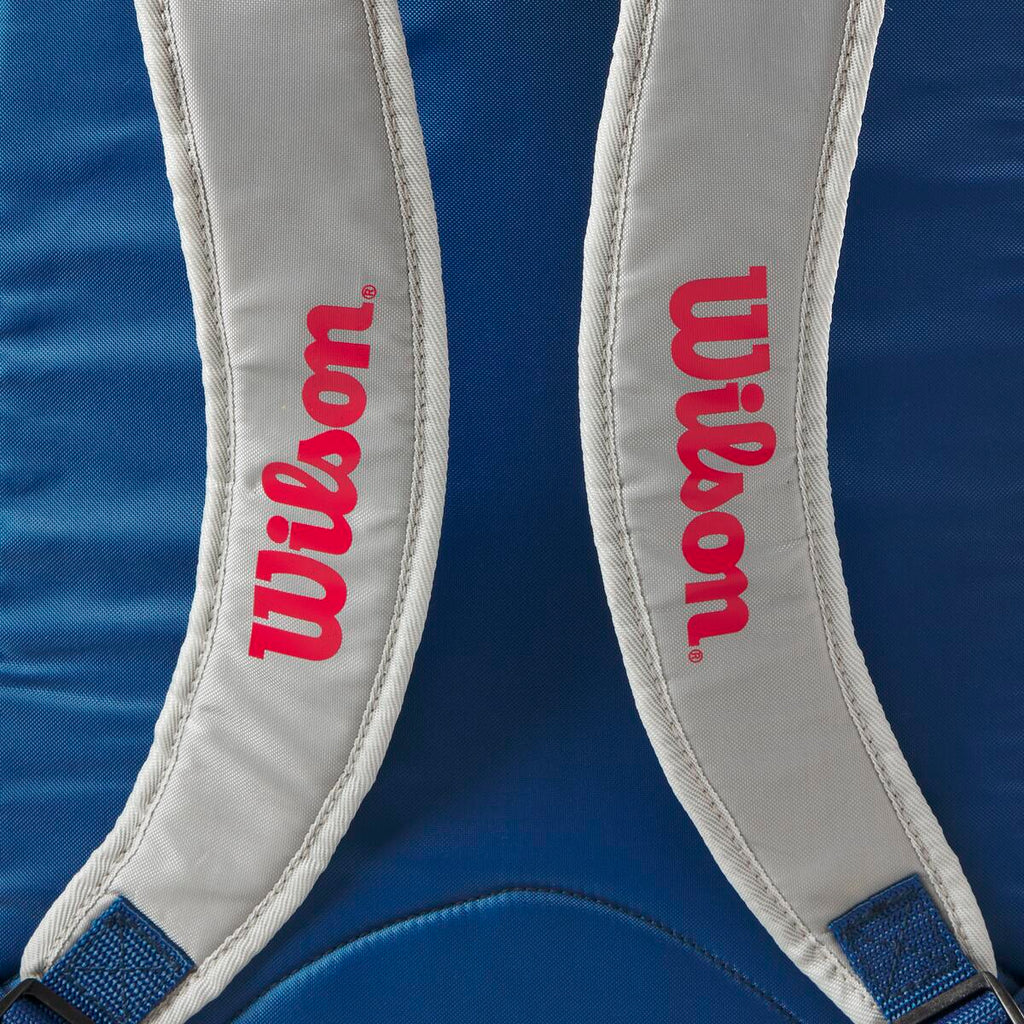 Wilson Junior Racquet Backpack (Grey/Blue/Red) - RacquetGuys.ca