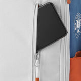 Wilson Roland Garros Team Backpack Racquet Bag (Oyster Grey/Blue) - RacquetGuys.ca