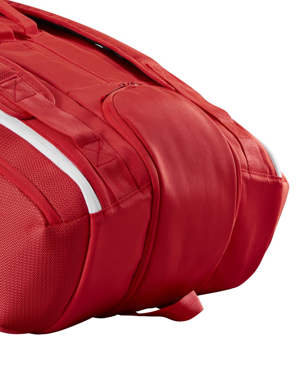 Wilson Super Tour 15 Pack 2025 Racquet Bag (Red) - RacquetGuys.ca