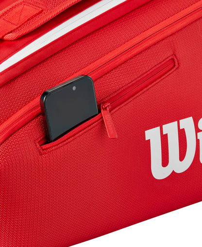 Wilson Super Tour 9 Pack 2025 Racquet Bag (Red) - RacquetGuys.ca