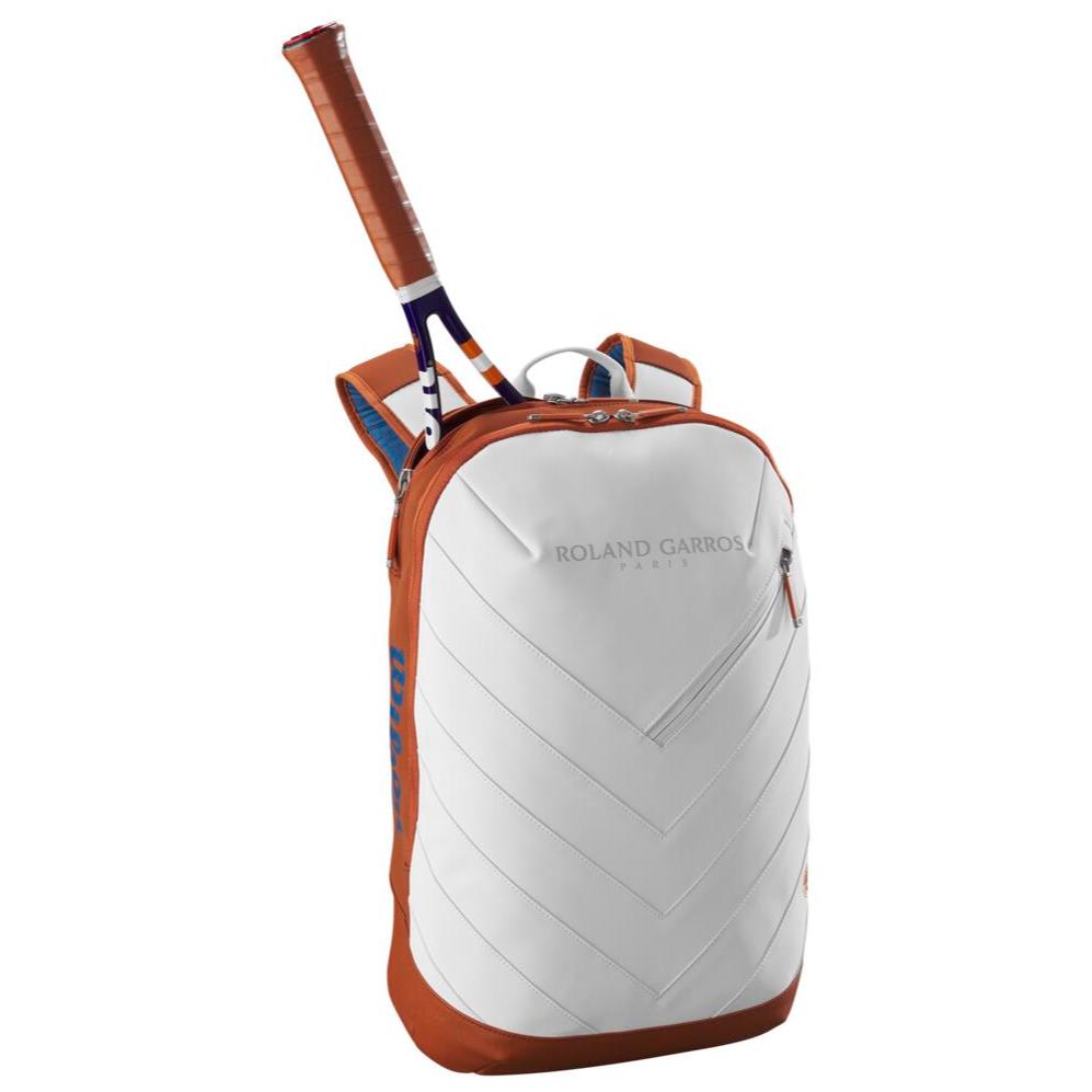Wilson Super Tour Roland Garros Backpack Racquet Bag (Grey) - RacquetGuys.ca