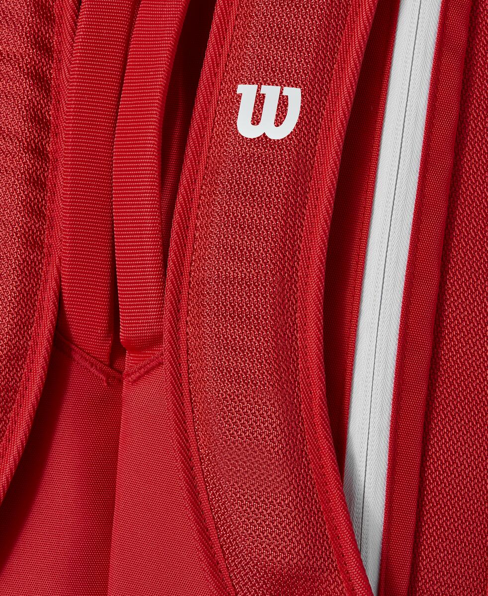 Wilson Super Tour 9 Pack 2025 Racquet Bag (Red) - RacquetGuys.ca