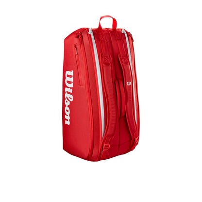 Wilson Super Tour 9 Pack 2025 Racquet Bag (Red) - RacquetGuys.ca