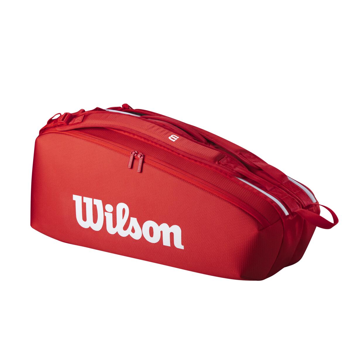 Wilson Super Tour 6 Pack 2025 Racquet Bag (Red) - RacquetGuys.ca