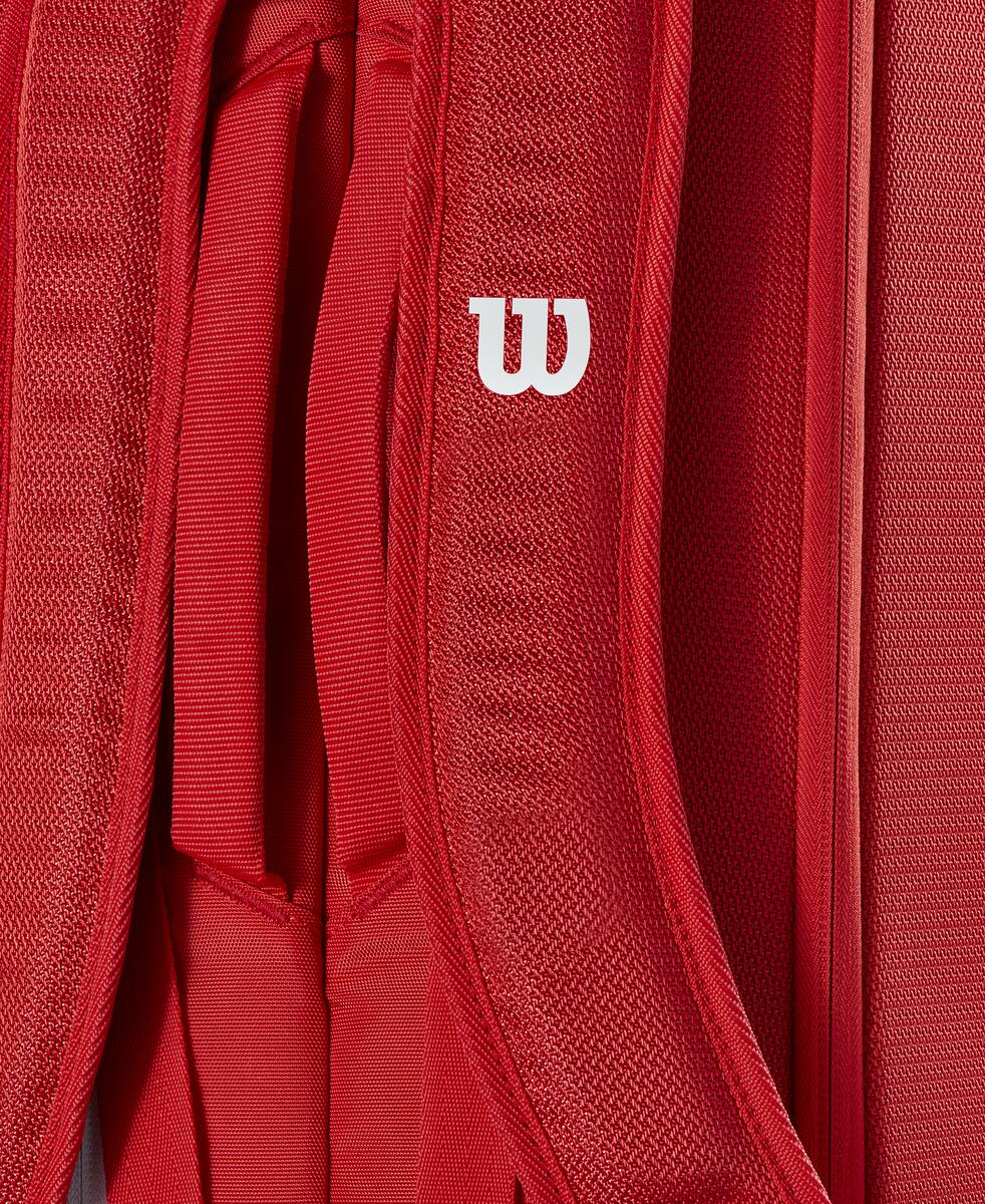 Wilson Super Tour 6 Pack 2025 Racquet Bag (Red) - RacquetGuys.ca