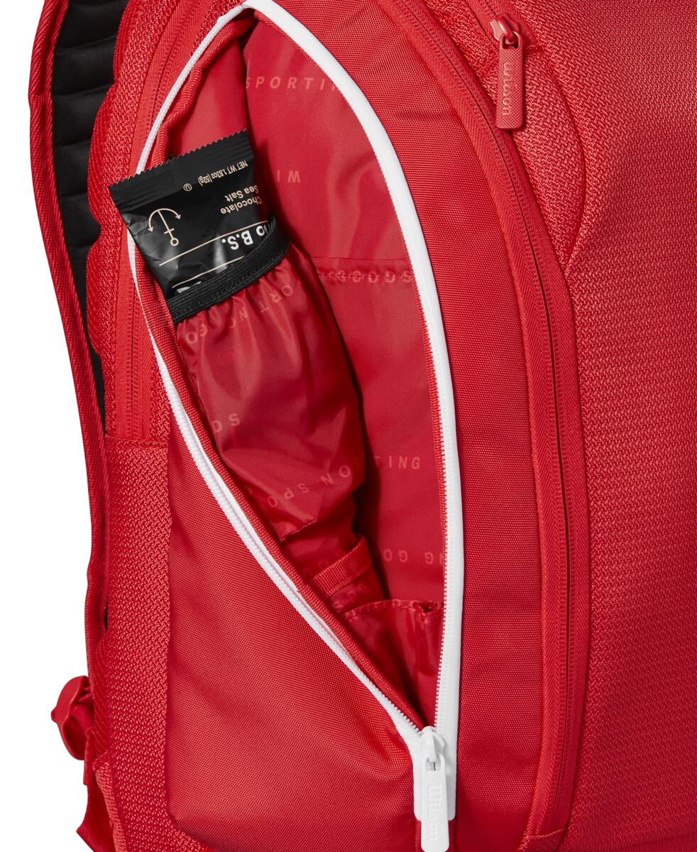 Wilson Super Tour Backpack 2025 Racquet Bag (Red) - RacquetGuys.ca