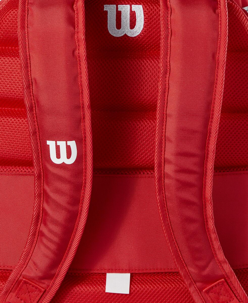 Wilson Super Tour Backpack 2025 Racquet Bag (Red) - RacquetGuys.ca