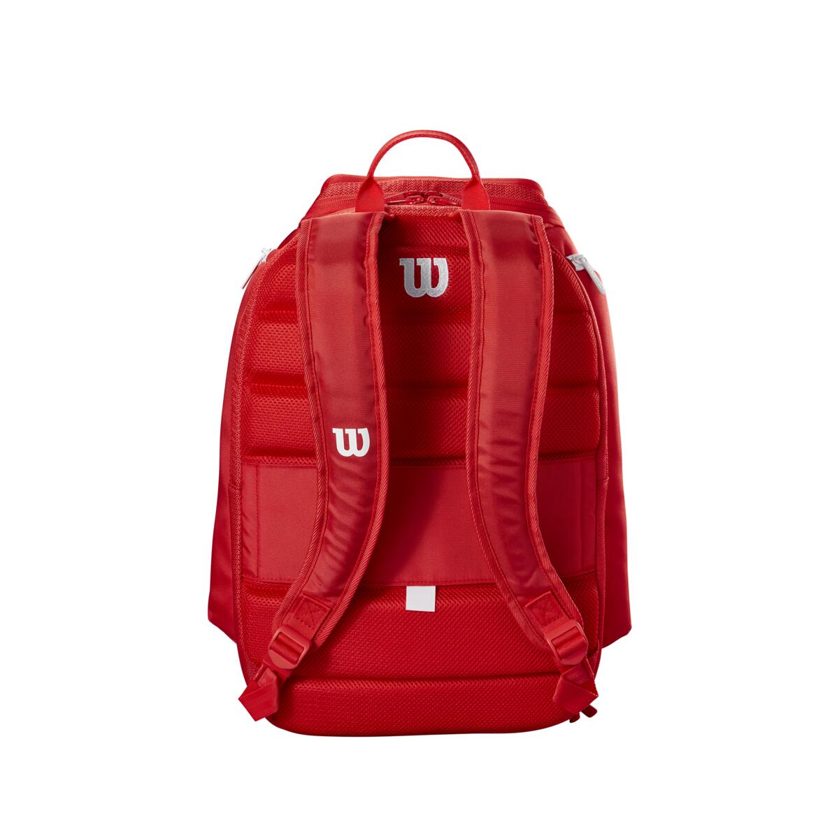 Wilson Super Tour Backpack 2025 Racquet Bag (Red) - RacquetGuys.ca