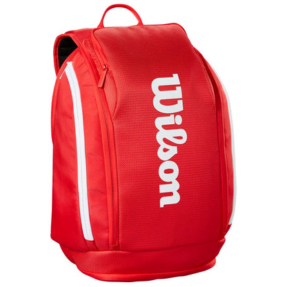Wilson Super Tour Backpack 2025 Racquet Bag (Red) - RacquetGuys.ca