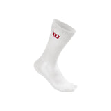 Wilson Men's Crew Socks 3 Pack (White) - RacquetGuys.ca