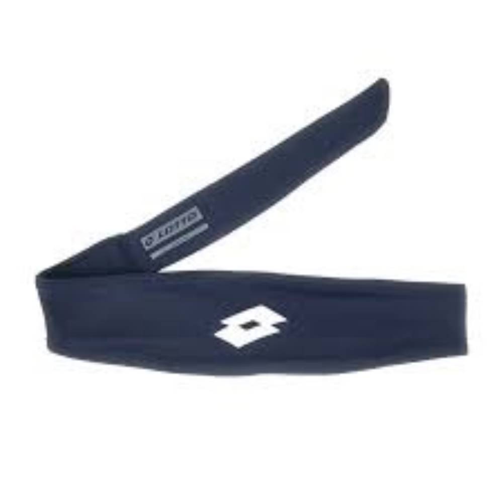 Lotto Bandana Headband (Navy Blue) - RacquetGuys.ca