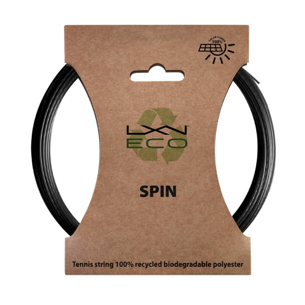 Luxilon Eco Spin 17/1.25 Tennis String (Black) - RacquetGuys.ca