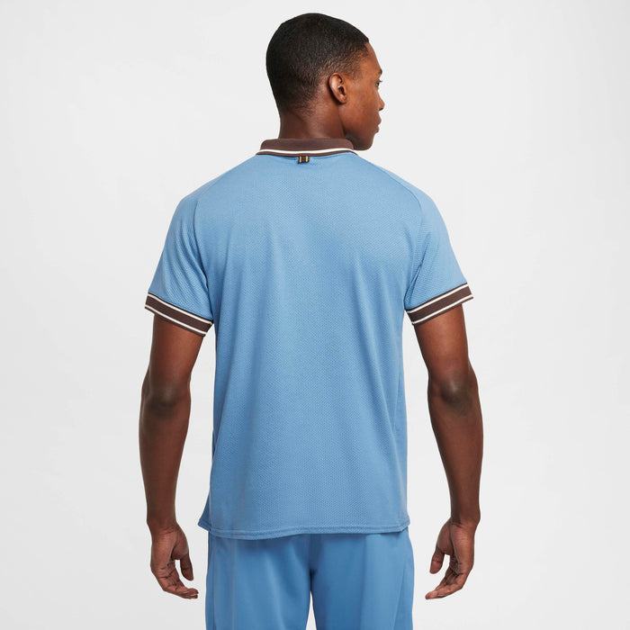 Nike Men's Court Heritage Polo (Aegean Storm Blue) - RacquetGuys.ca