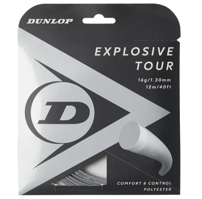 Dunlop Explosive Tour 16/1.30 Tennis String (Silver) - RacquetGuys.ca