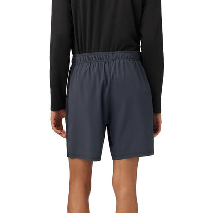 Fila Men's Piped Stretch Woven Short (Ebory/White) - RacquetGuys.ca