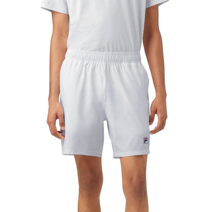 Fila Men's Piped Stretch Woven Short (White) - RacquetGuys.ca
