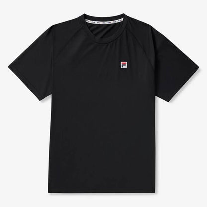 Fila Men's Short Sleeve Crewneck Top (Black) - RacquetGuys.ca