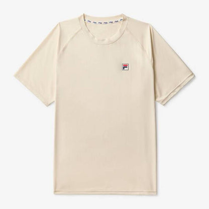 Fila Men's Short Sleeve Crewneck Top (Gardenia) - RacquetGuys.ca