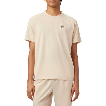 Fila Men's Short Sleeve Crewneck Top (Gardenia) - RacquetGuys.ca
