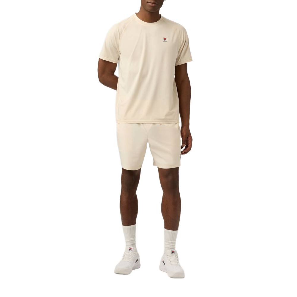 Fila Men's Short Sleeve Crewneck Top (Gardenia) - RacquetGuys.ca