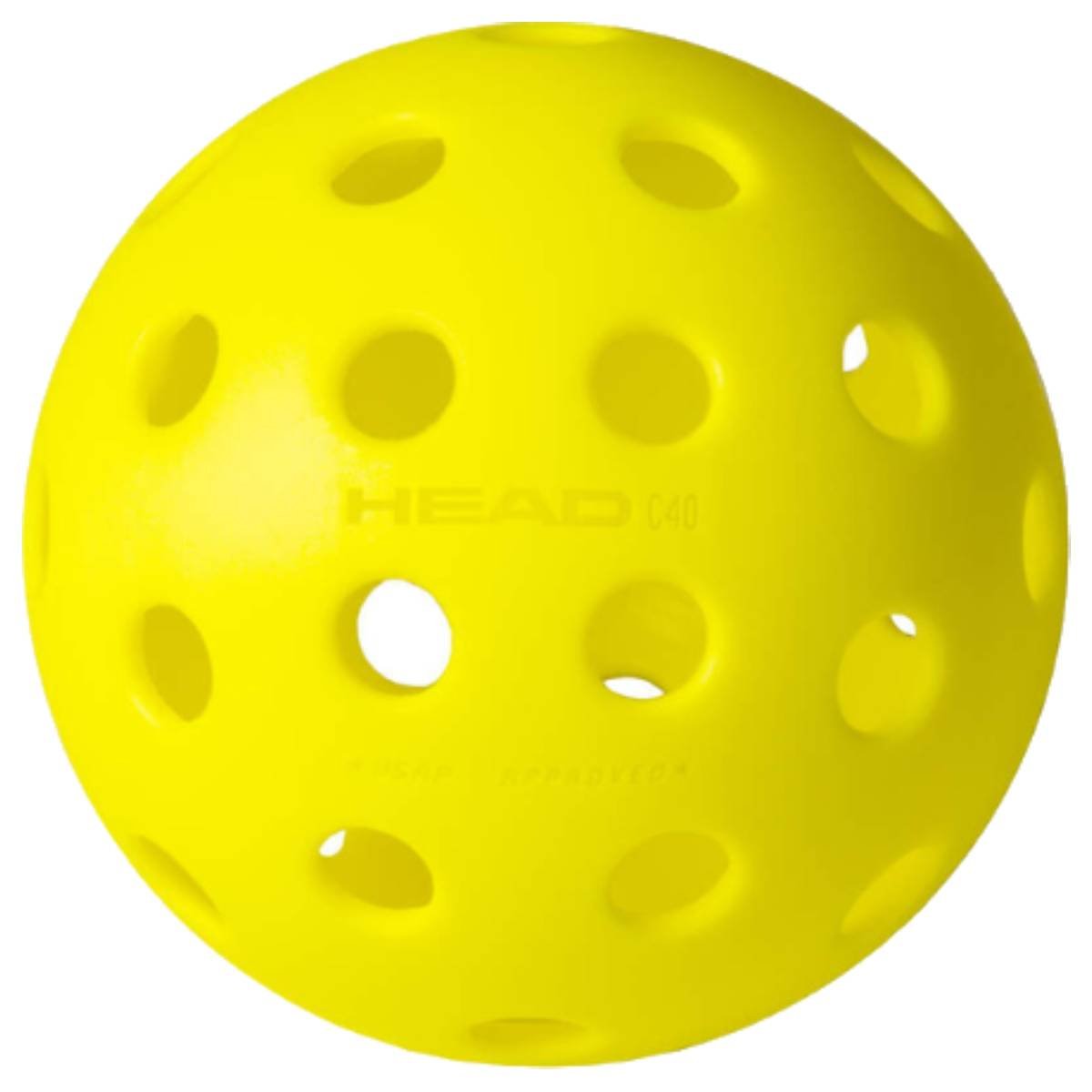 Head Championship 40 Outdoor Pickleball (Yellow) - RacquetGuys.ca