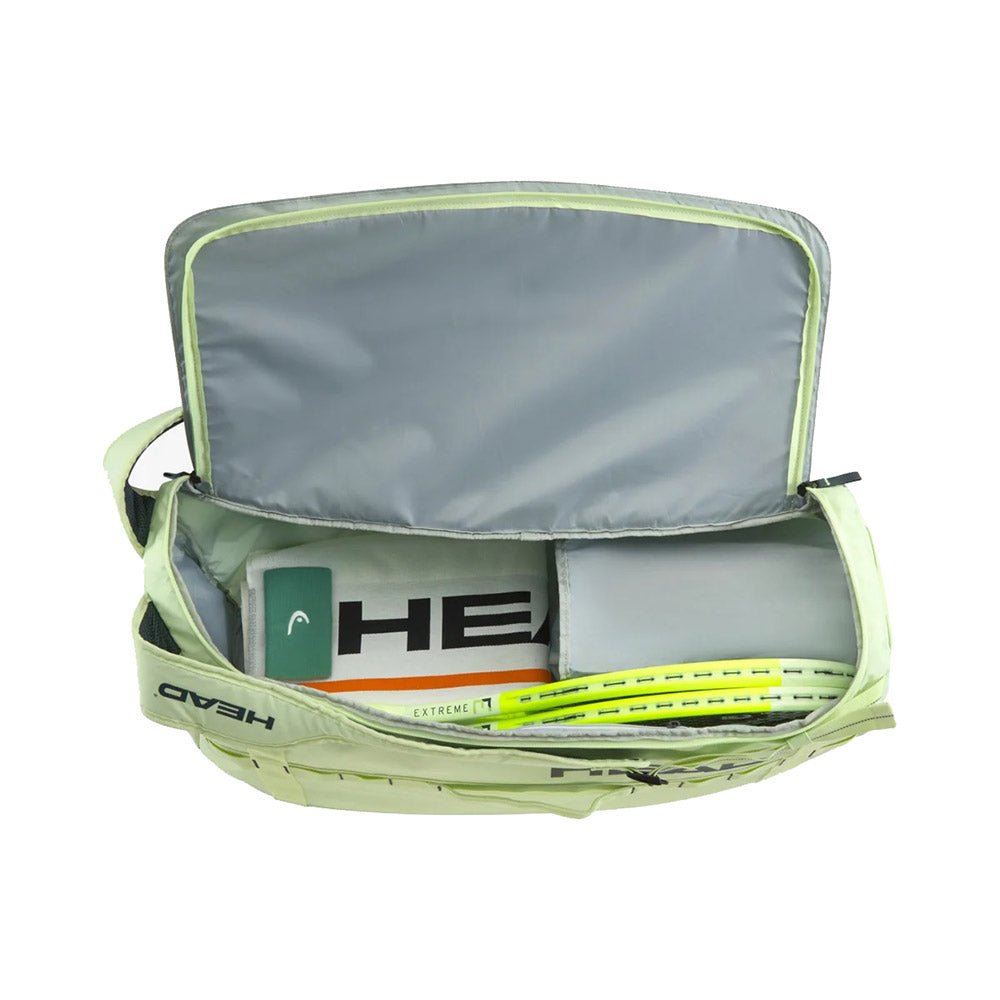 Head Pro Duffel Medium 6 Racquet Bag (Liquid Lime) - RacquetGuys.ca