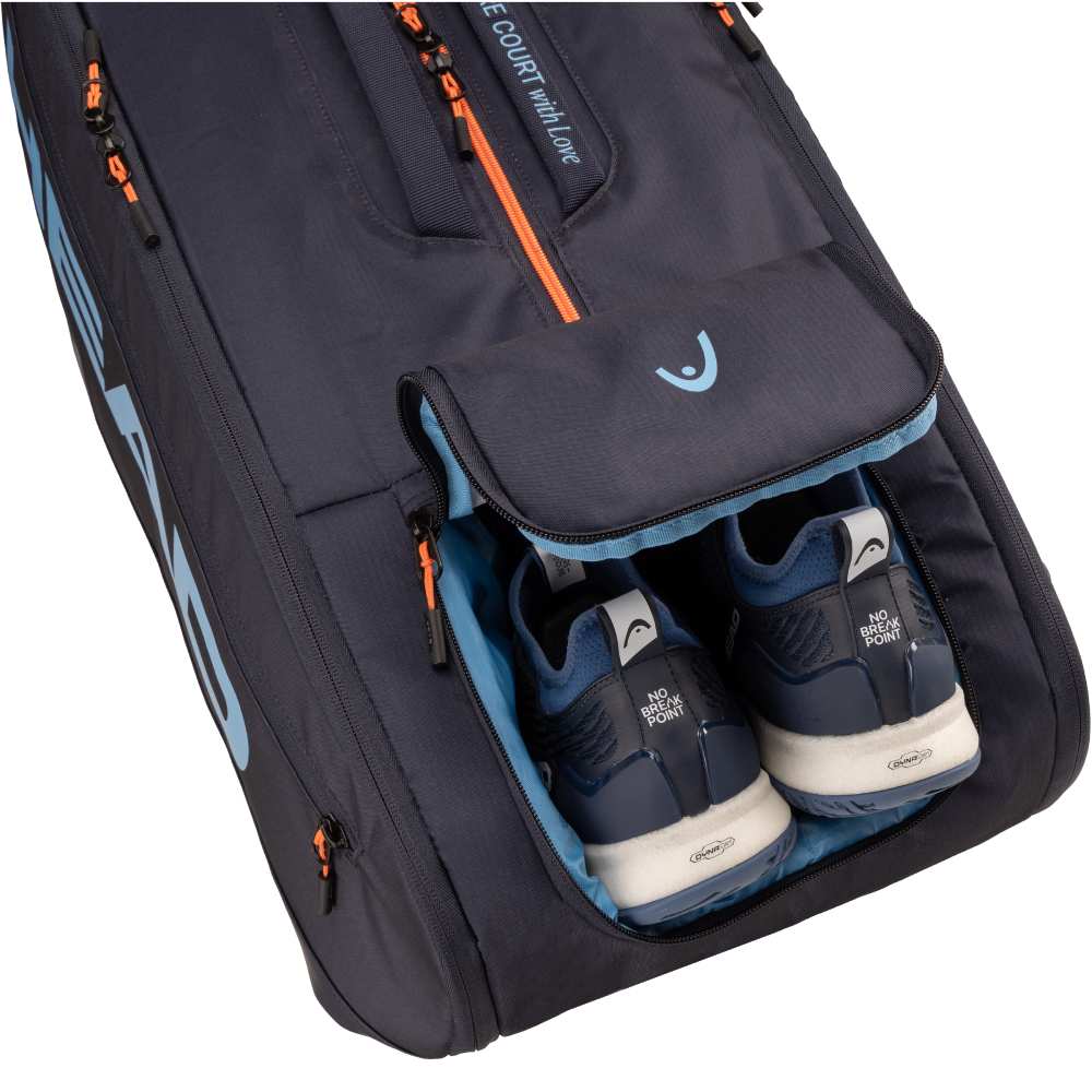 Head Pro XL 12 Racquet Bag (Navy) - RacquetGuys.ca