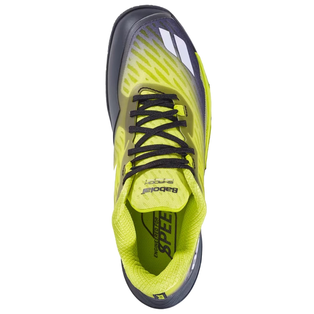 Babolat Shadow Tour Men's Indoor Court Shoe (Black/Lime) - RacquetGuys.ca