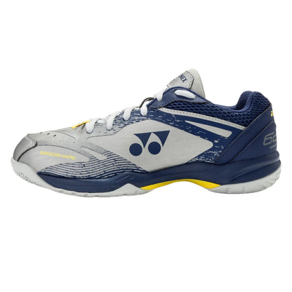 Yonex Power Cushion 65 Z4 VA Wide Men's Indoor Court Shoe (Silver Navy) - RacquetGuys.ca