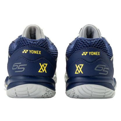 Yonex Power Cushion 65 Z4 VA Wide Men's Indoor Court Shoe (Silver Navy) - RacquetGuys.ca