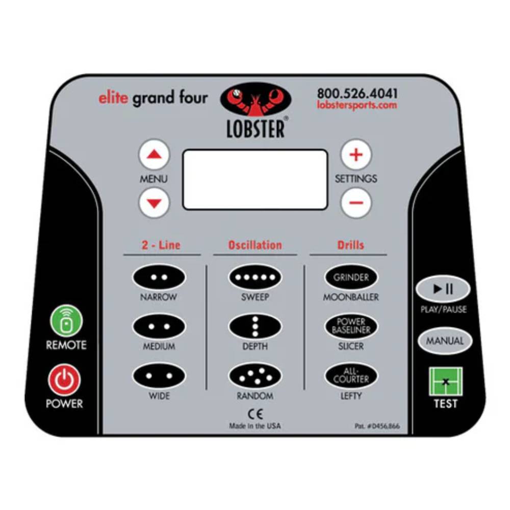 Lobster Grand IV Control Panel - RacquetGuys.ca