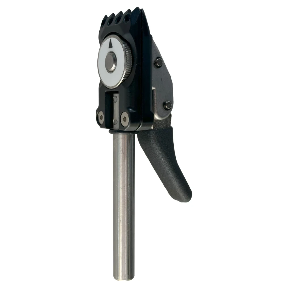 Gamma 5-Tooth Milled Slim Profile Universal Fixed Clamp with Diamond Coating - RacquetGuys.ca